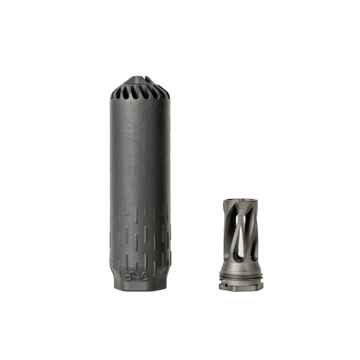 HUXWRX FLOW 6K suppressor with 5/8-24 flash hider, black