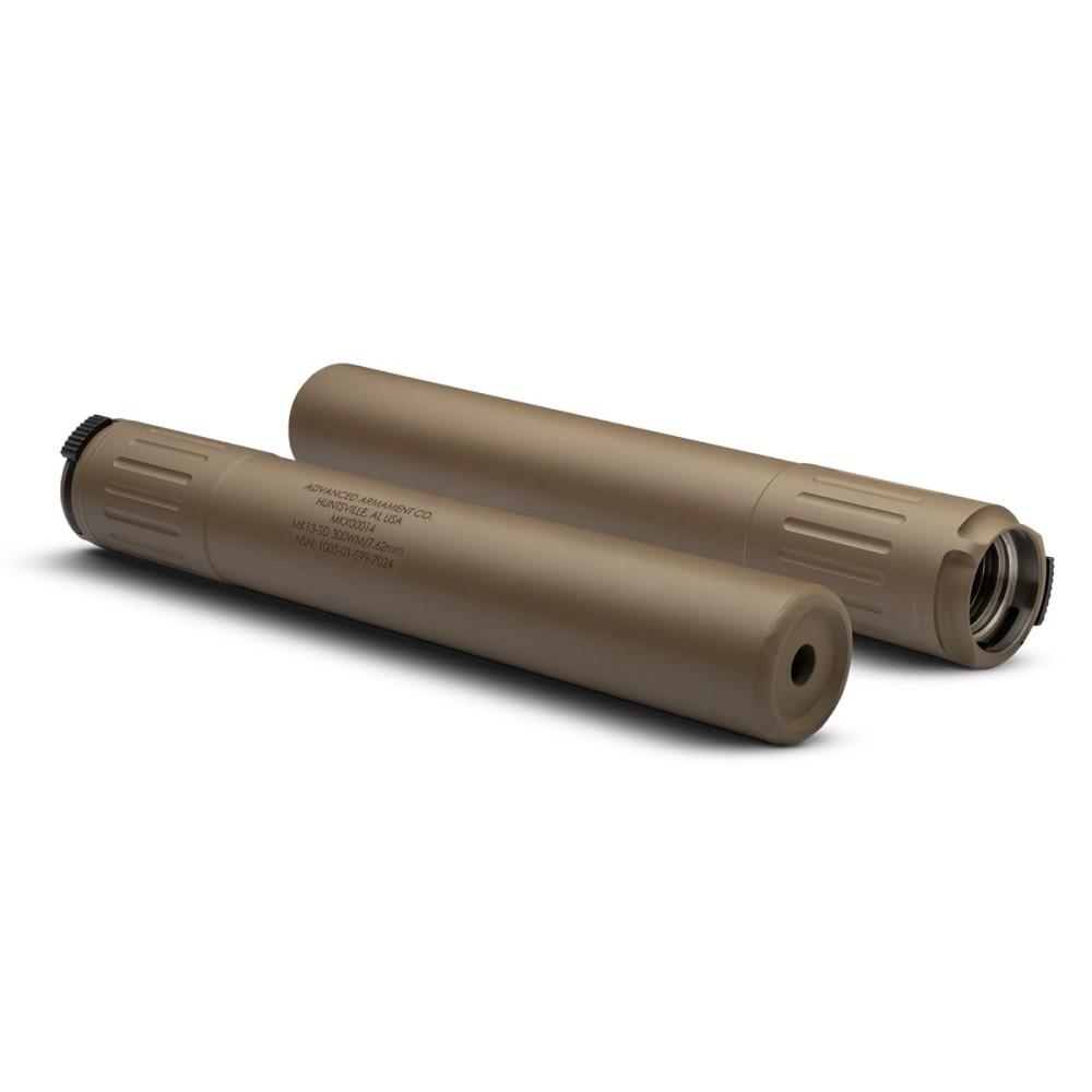 AAC MK13-SD silencer .300 Win Mag 9.5 inch FDE titanium 90T taper mount