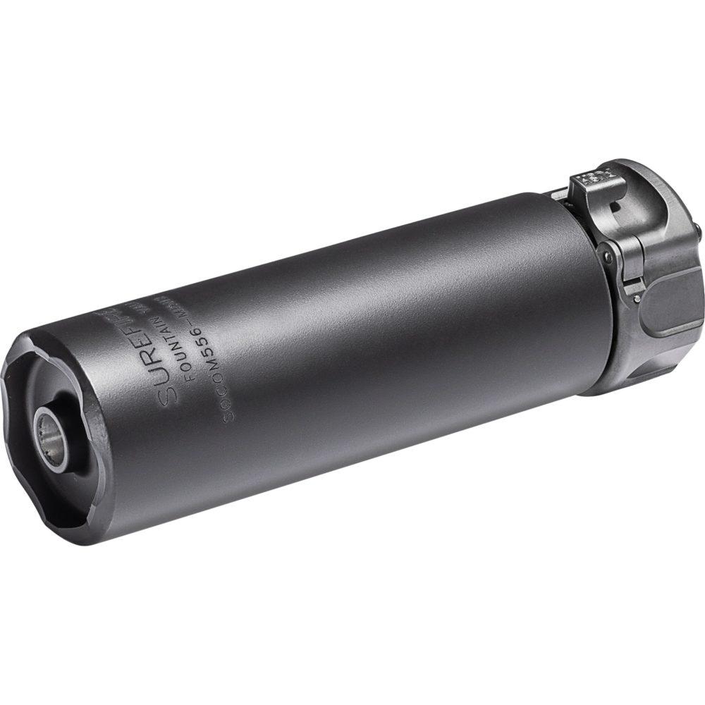 SureFire SOCOM556-MINI2 5.56mm suppressor in matte black, 1.5-inch diameter