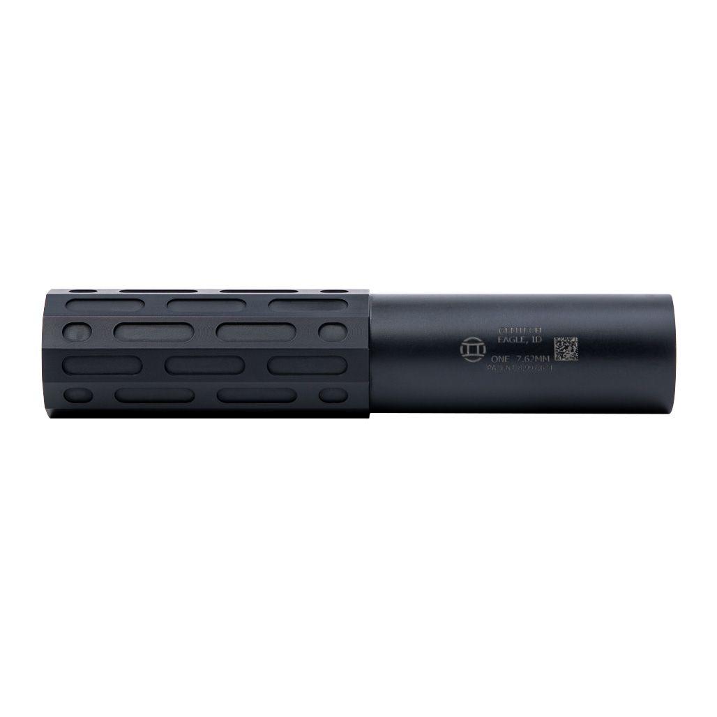 Gemtech ONE 7.62 rifle suppressor, titanium & Inconel, black Cerakote, 5/8x24