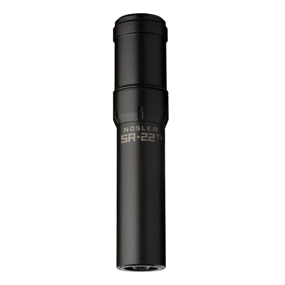 Nosler SR-22Ti .22 LR suppressor, titanium black, 7.53 in, 1/2x28 thread