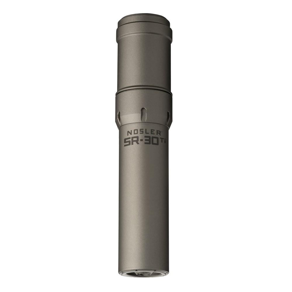Nosler SR-30 Ti 30 Cal titanium suppressor gray 7.96 in 5/8x24