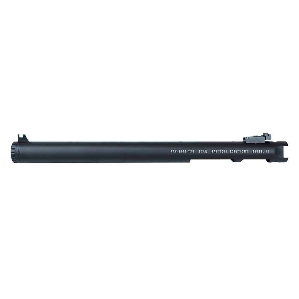 Tactical Solutions Pac-Lite TSS integrally suppressed upper for Ruger, .22 LR, black titanium