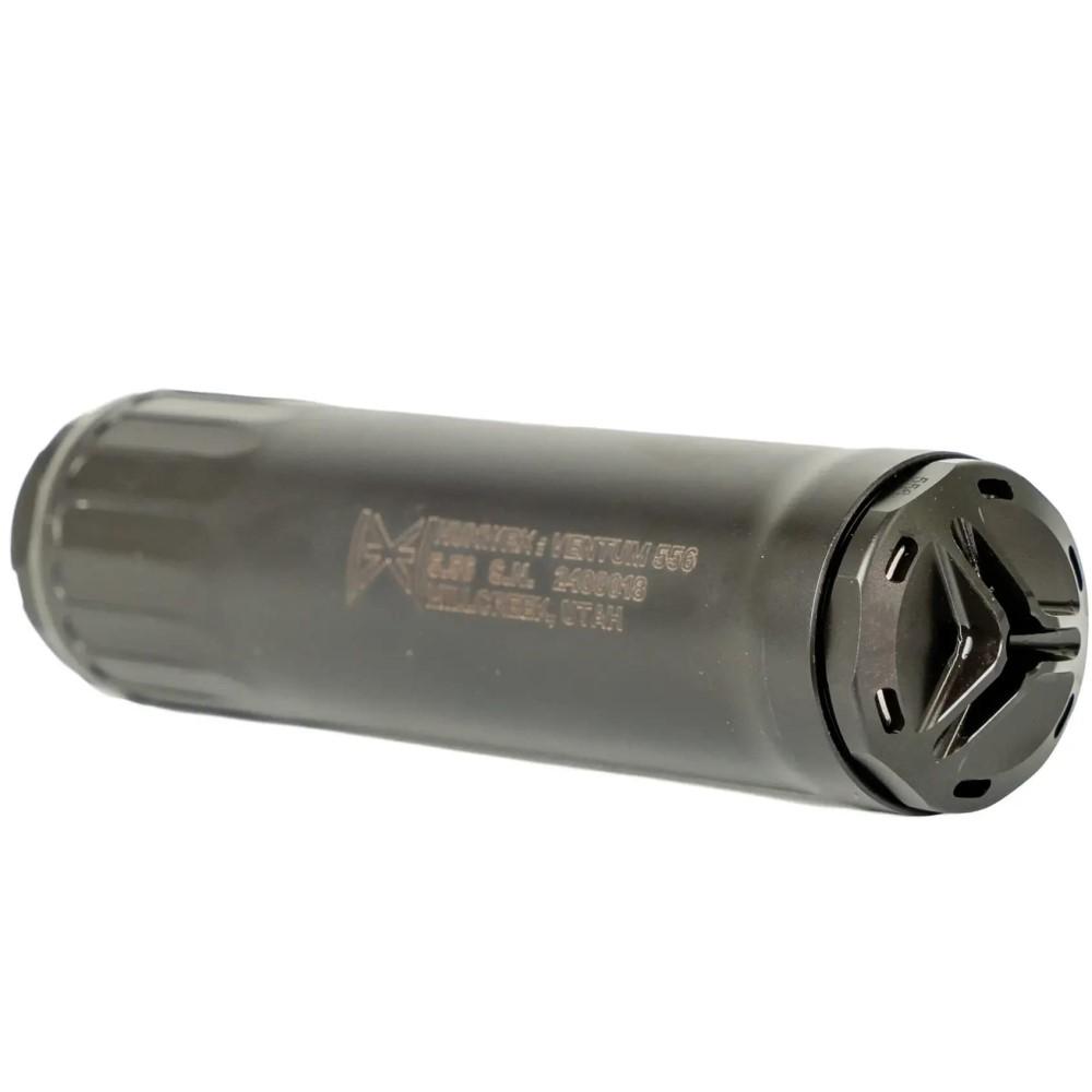 HUXWRX Ventum 556 suppressor, black nitride finish, 6.7 inch length