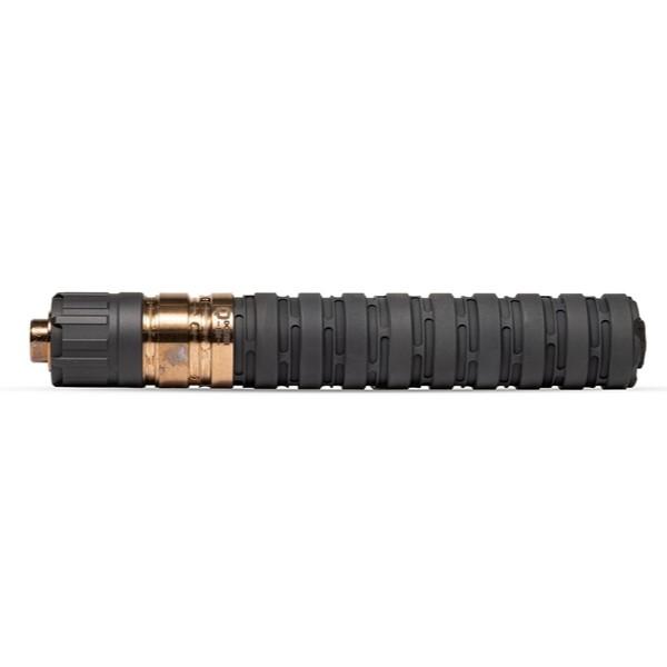 Q Erector 9 9mm suppressor black anodized 8.7in 1/2-28 piston