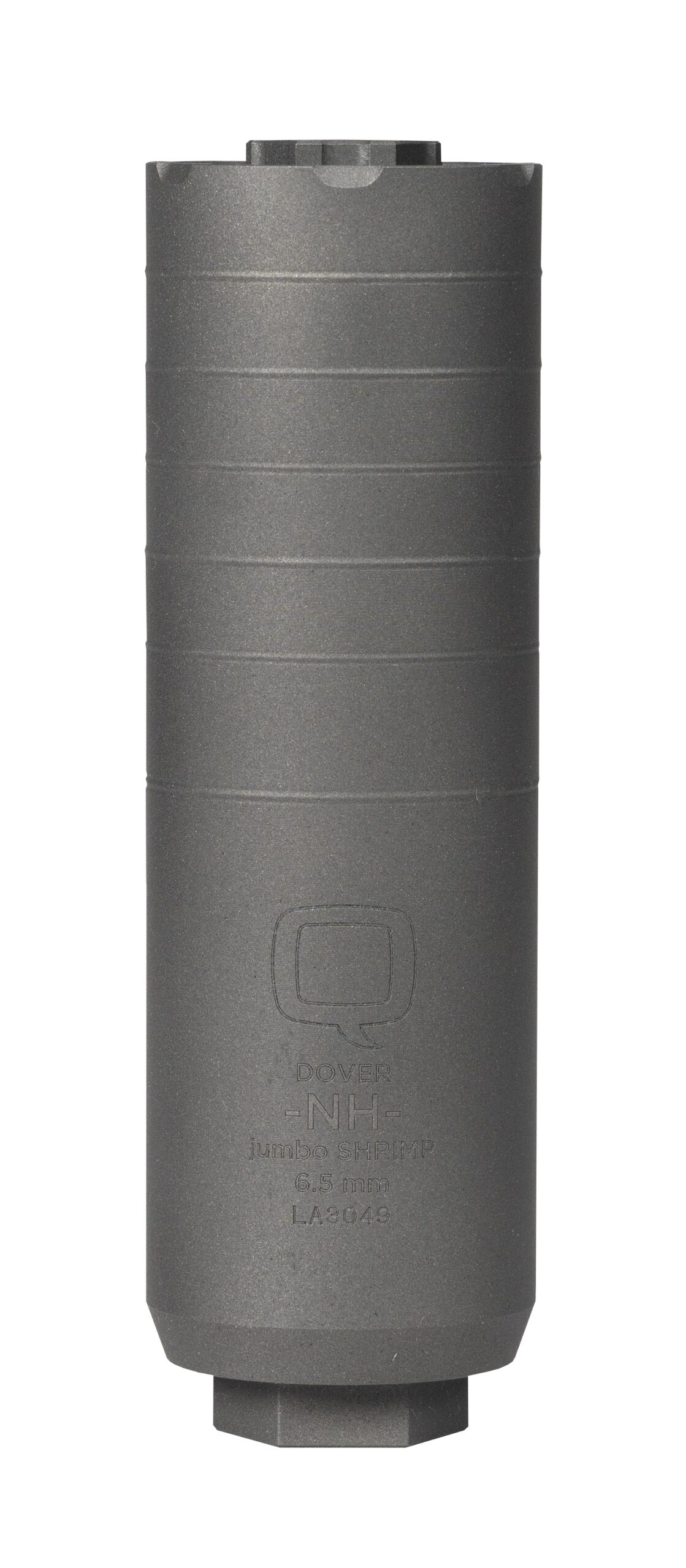 Q Jumbo Shrimp titanium quick-detach suppressor for 6.5 Creedmoor, 5.7 in overall