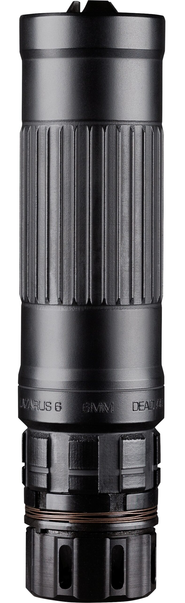 Dead Air Lazarus 6 KeyMo suppressor, black, 6.4 in, 1/2-28 thread