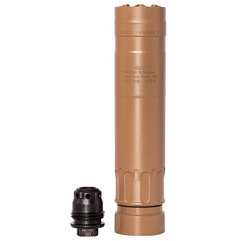 Rugged Suppressors Razor 556 5.56 FDE suppressor, 6.4in, 13.4 oz
