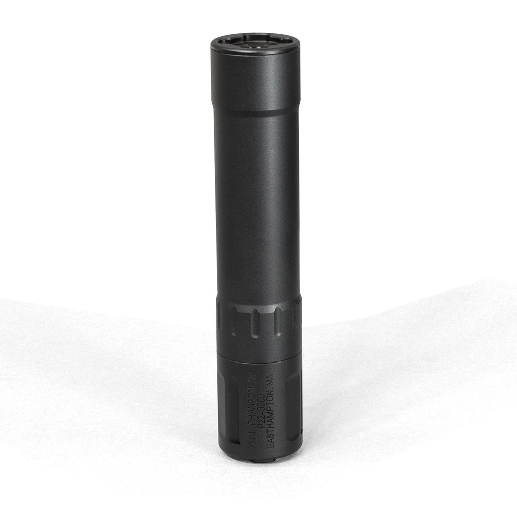 Yankee Hill Machine Phantom .22 suppressor 1/2-28 matte black 5.5 inch 4 oz