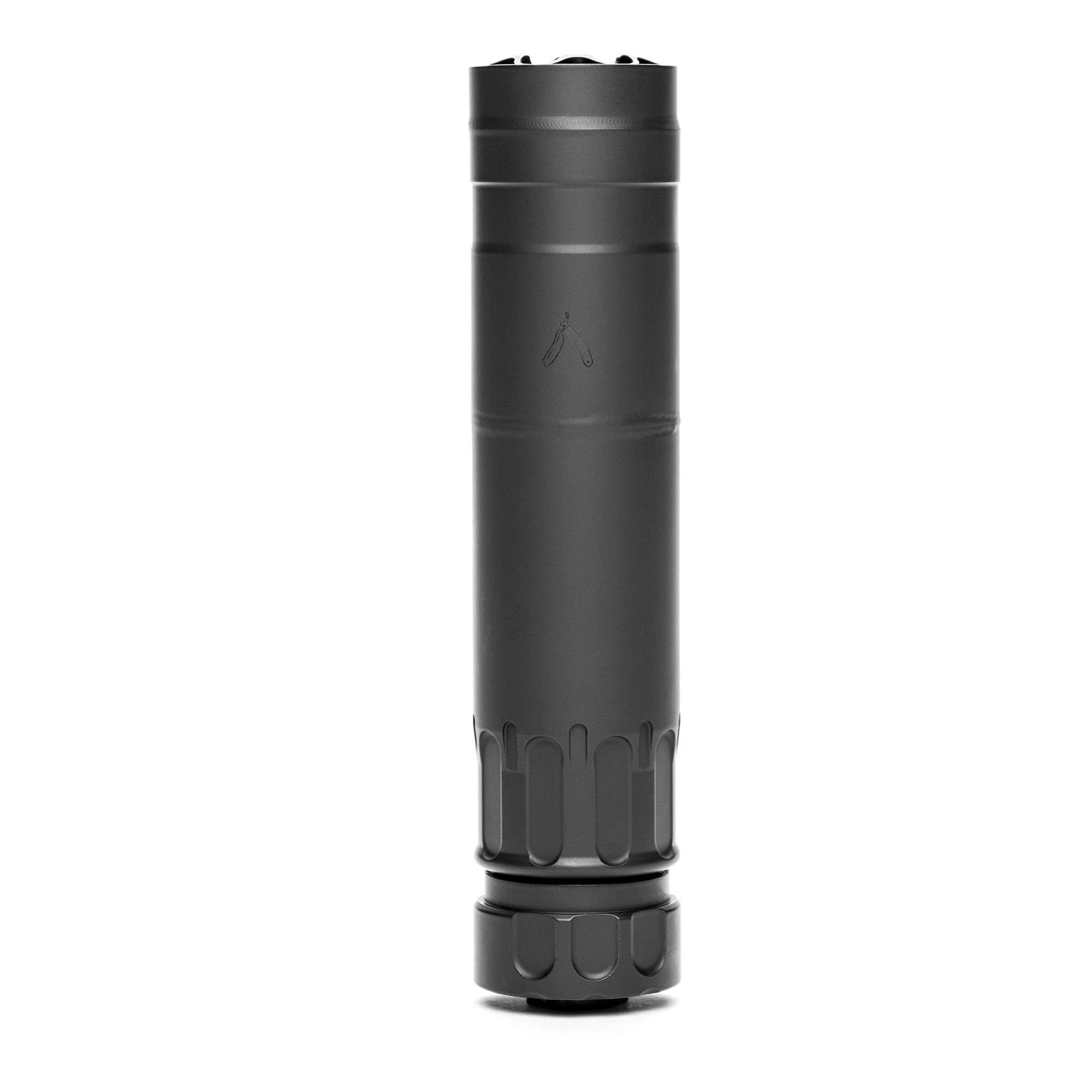 Rugged Razor556 5.56mm suppressor in black Cerakote, 6.4 inch length