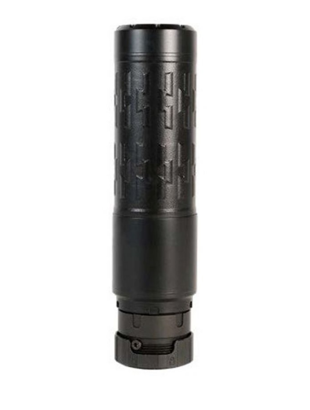 SilencerCo Velos LBP 5.56 suppressor in black, 5.98 inch length and 1.73 inch diameter