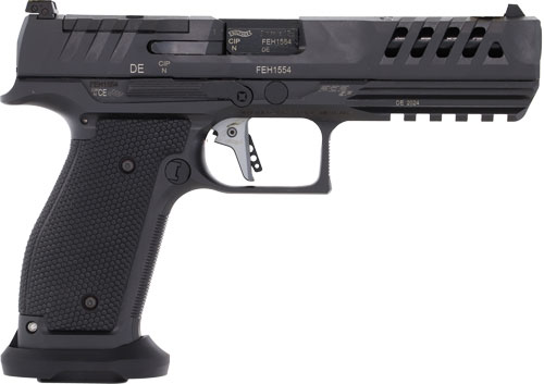 Walther PDP SF Match 9mm 5" Black Steel Frame Pistol Image.