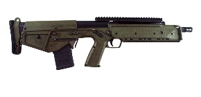 KELTEC RDB17 Carbine in Black/Green color, 5.56 caliber, 17-inch barrel.