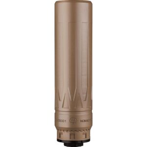 Dead Air Nomad-Ti XC FDE 7.62mm suppressor with 5/8-24 direct thread hub