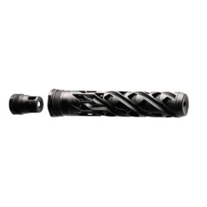 Dead Air RXD22Ti suppressor black with RXD674 1/2-28 XRF muzzle brake