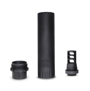 Yankee Hill Machine Turbo T3 5.56mm suppressor with Phantom Q.D. muzzle brake