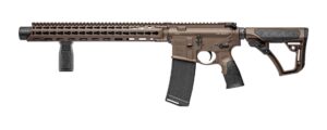 Daniel Defense DDM4 ISR integrally suppressed rifle .300 AAC Blackout 16-inch brown