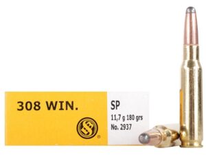 Sellier & Bellot Rifle Ammunition .308 Win 180 gr SP  - 20/box