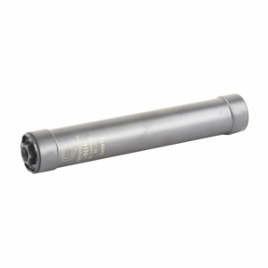 Q El Camino 22 LR suppressor, titanium tube with stainless steel baffles, black PVD finish, 1/2-28, 5.95 in