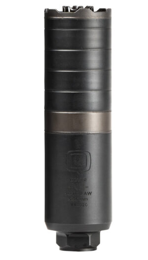 Q Southpaw 5.56 NATO suppressor, 1.75in OD x 6in overall length, Quickie Fast-Attach