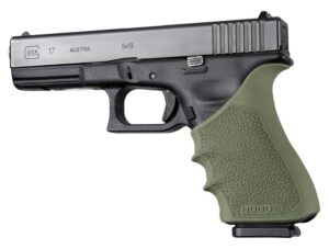 Hogue HandAll Beavertail Grip Sleeve Glock 17 G17 MOS G17L G22 G35 G35 MOS G34 G34 MOS G31 G37 Gen 3-4 OD Green