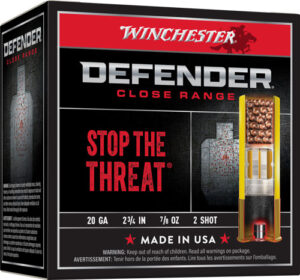 WINCHESTER DEFENDER 20GA 2.75" - 7/8OZ #2 25RD 10BX/CS