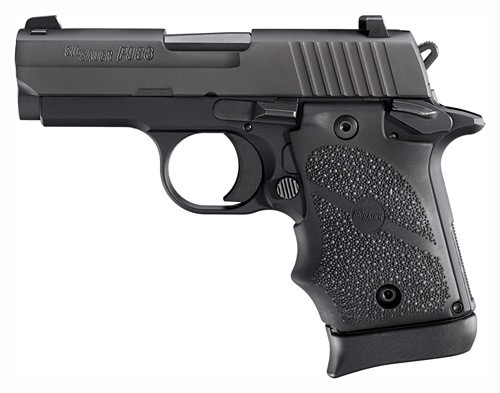 SIG P938 BRG 9MM 3" SAO - SIGLITE (1)7RD RUBBER/BLACK