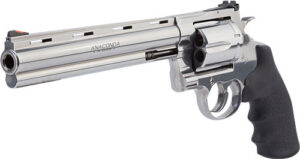 COLT ANACONDA 44MAG 8" 6RD - STAINLESS RUBBER GRIPS