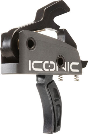 RISE TRIGGER ICONIC GRAY - 2-STAGE 1-2LB AR-15 W/PINS