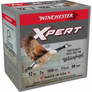 Winchester Xpert High-Velocity Steel Shotshells 12 ga 3" 1-1/8 oz 1550 fps #BB 25/ct