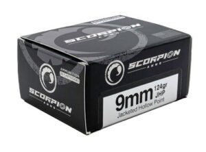 SCORPION 9MM LUGER - 124GR JHP 20RD 10BX/CS