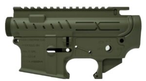 FAXON AR-15 X-TRA LITE - RECEIVER SET OD GREEN STRIPPED