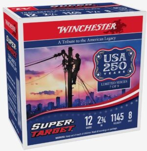 WINCHESTER TARGET 12GA 2.75" - 1-1/8OZ #8 1145FPS 250RD CASE
