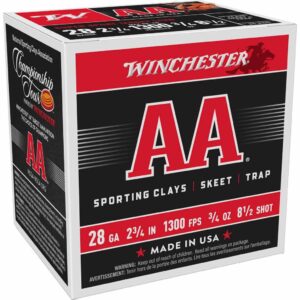Winchester AA Super Sport 28 ga 2-3/4"  3/4 oz #8.5 1300 fps - 25/ct