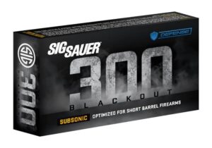 Sig Sauer Subsonic Max Expansion Rifle Ammunition .300 AAC Blackout 194 gr 1000 fps 20/ct