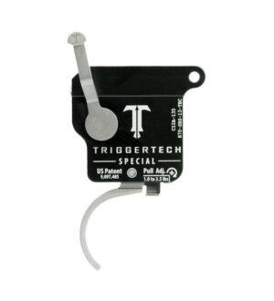TriggerTech Rem 700 Special Curved Trigger Single Stage Stainless Steel/Black
