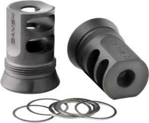 BANISH SUPPRESSORS 4673 - MUZZLE BRAKE 30GOLD/46 5/8X24