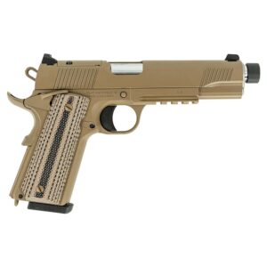 Tisas 1911 B45RGD TH Raider Handgun .45 ACP 8rd Magazines(2) 5.5" Threaded Barrel FDE Cerakote