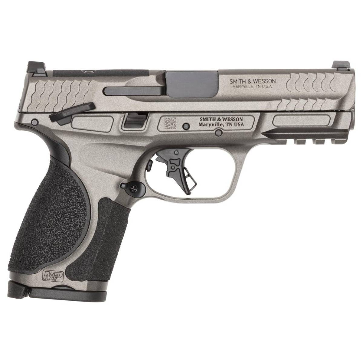S&W M&P9 M2.0 Metal Optic Ready Compact Handgun 9mm Luger 10rd Magazines(2) 4" Barrel Thumb Safety Load Indicator CA Compliant