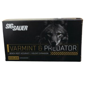Sig Sauer Varmint & Predator w/Varmageddon Rifle Ammunition .22-250 Rem 55gr PT 20/ct