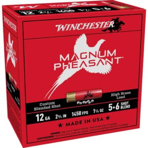 Winchester Magnum Pheasant Shotshells 12ga 2-3/4" 1-3/8oz 1450 fps #5&6 25/ct