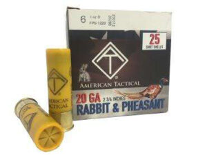ATI GAME LOAD 20GA 2.75" 1OZ - #6 250RD CASE LOT